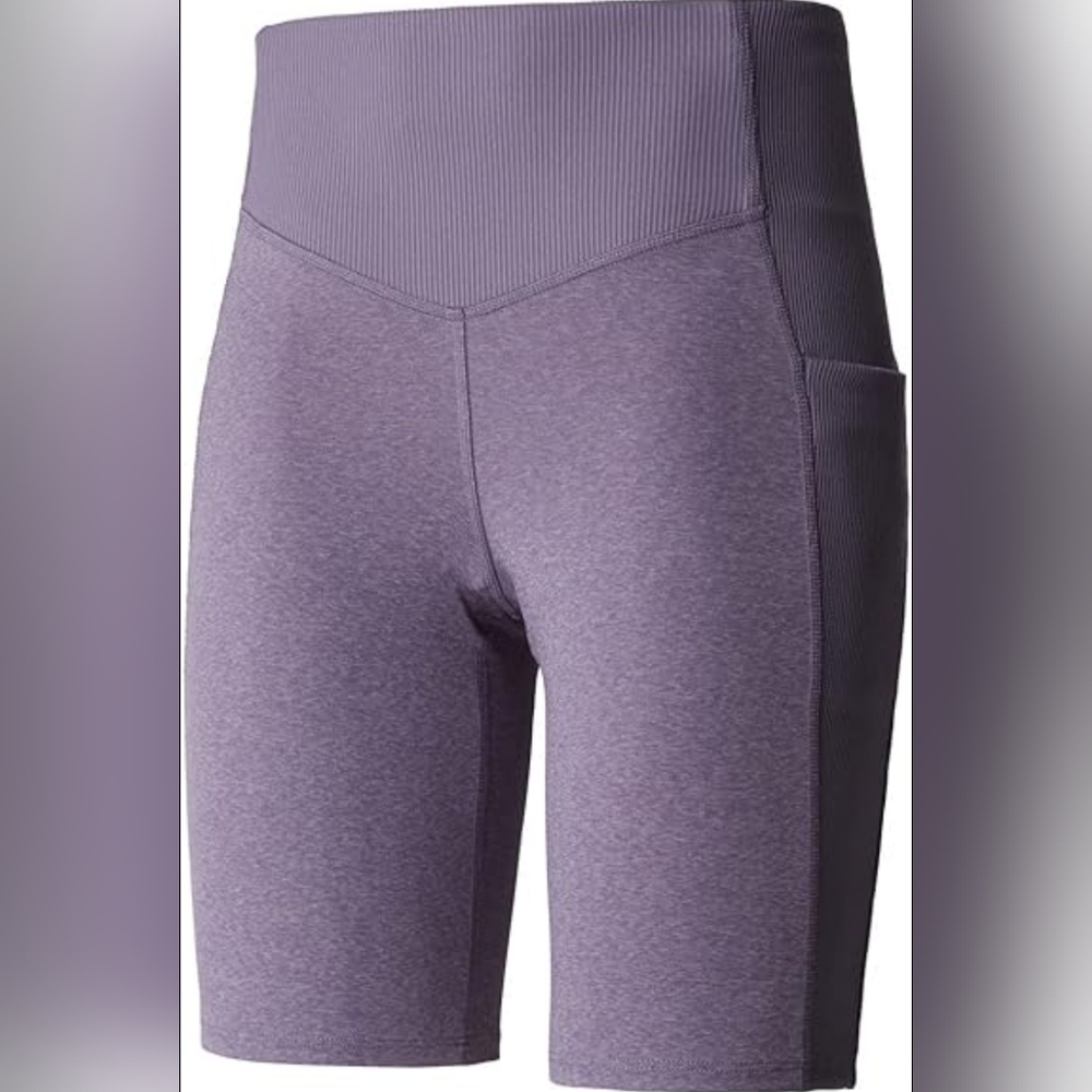 The North Face Purple Biker Compression Shorts with Pockets S